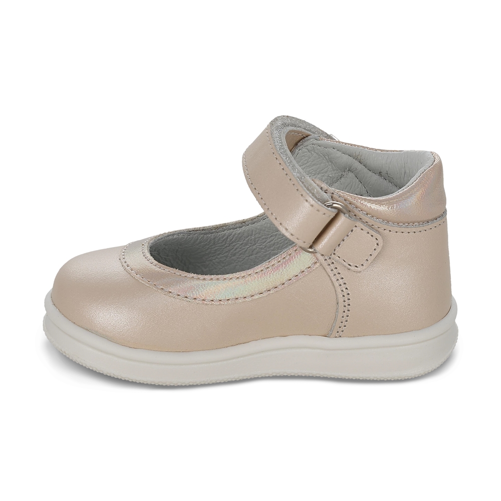 Foto 6 pulgar | Zapato Casual Para Niña Coqueta 955801-l Color Beige Con Detalles Y Ajuste Velcro