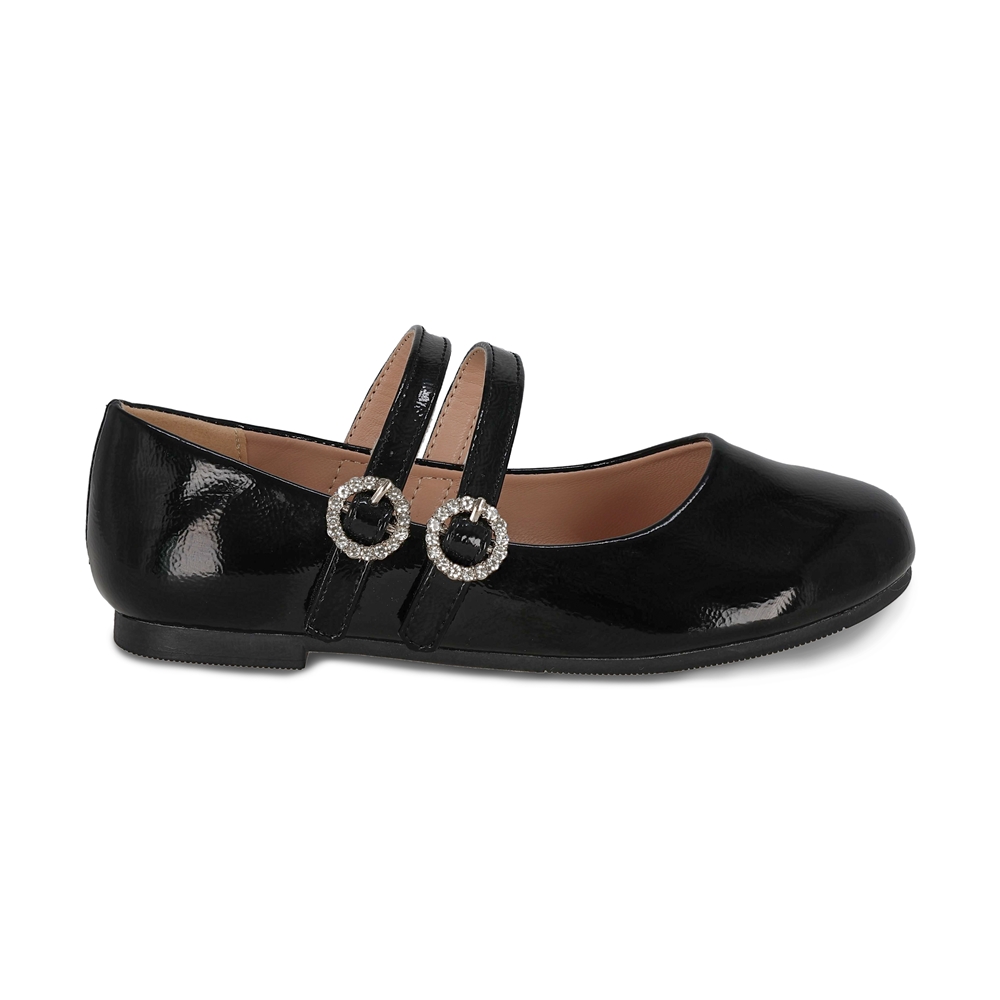 Foto 2 | Balerina Para Niña Coqueta 202102-a Color Negro Con Ajuste Doble De Hebilla