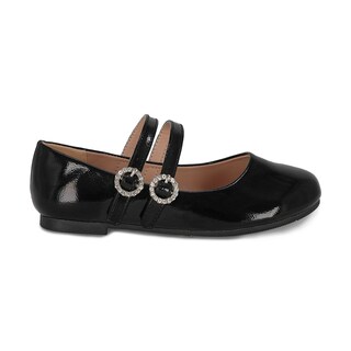 Foto 2 | Balerina Para Niña Coqueta 202102-a Color Negro Con Ajuste Doble De Hebilla
