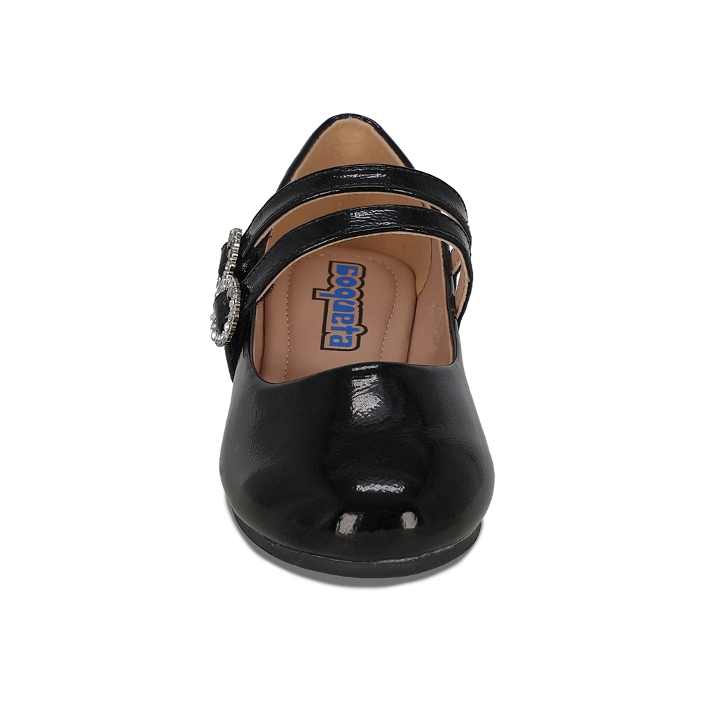 Foto 4 pulgar | Balerina Para Niña Coqueta 202102-a Color Negro Con Ajuste Doble De Hebilla