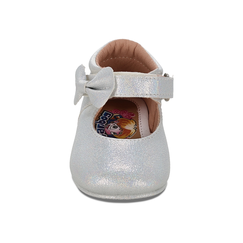 Foto 4 pulgar | Balerina Para Niña Coqueta 985013-z Color Plata Con Ajuste Velcro