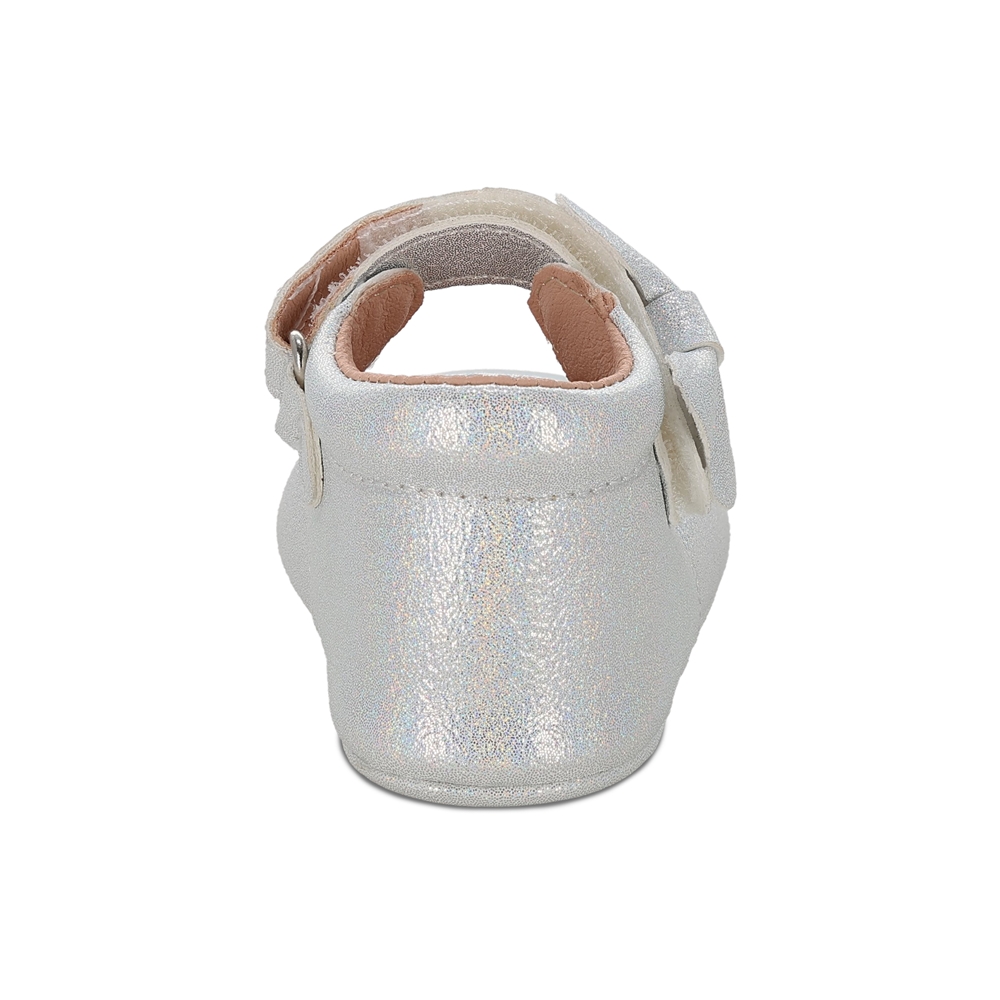 Foto 5 pulgar | Balerina Para Niña Coqueta 985013-z Color Plata Con Ajuste Velcro