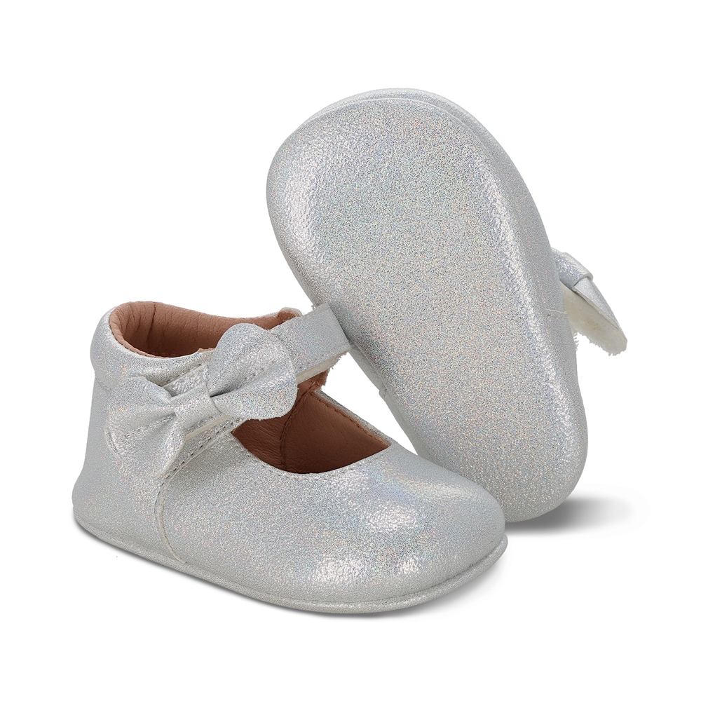 Foto 6 | Balerina Para Niña Coqueta 985013-z Color Plata Con Ajuste Velcro