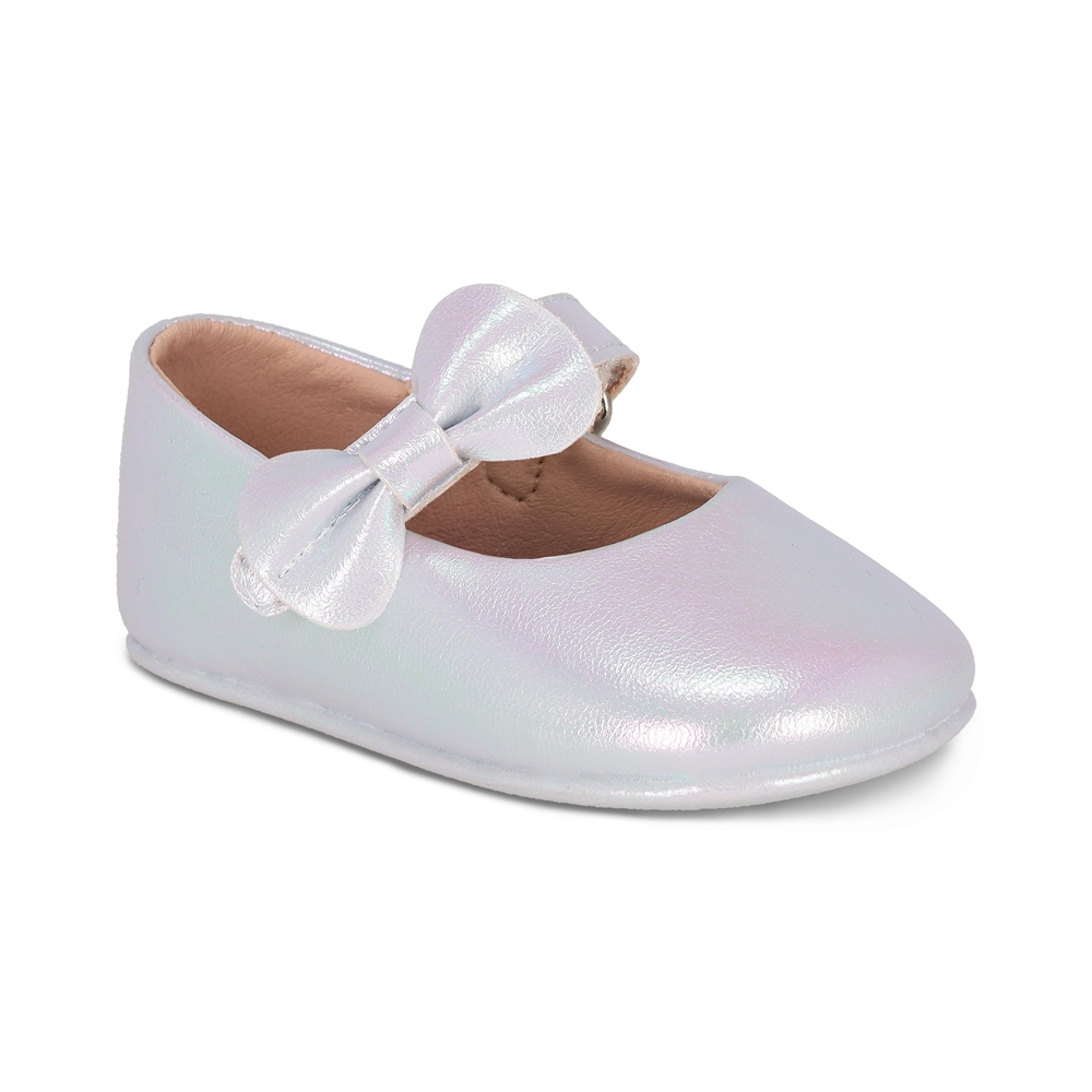 Balerina Para Niña Coqueta 985011-z Color Plata Con Ajuste Velcro