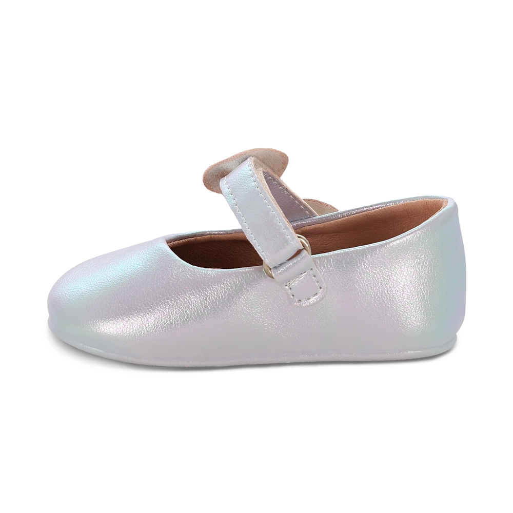 Foto 5 | Balerina Para Niña Coqueta 985011-z Color Plata Con Ajuste Velcro