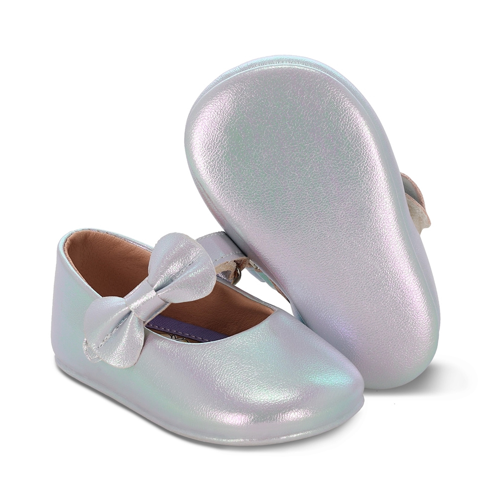 Foto 6 | Balerina Para Niña Coqueta 985011-z Color Plata Con Ajuste Velcro