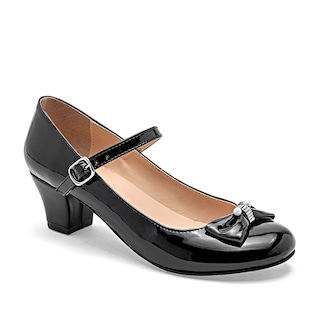Foto 1 | Caramel Zapato De Graduación Para Niña Negro Charol