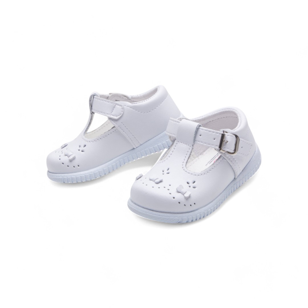 Foto 4 pulgar | Zapato Calzado Watanabe Color Blanco Flores Decorativas