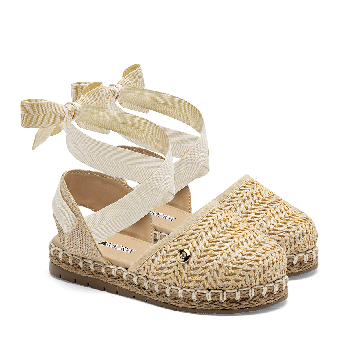 Moramora Alpargata Para Niña Beige Cod.132534