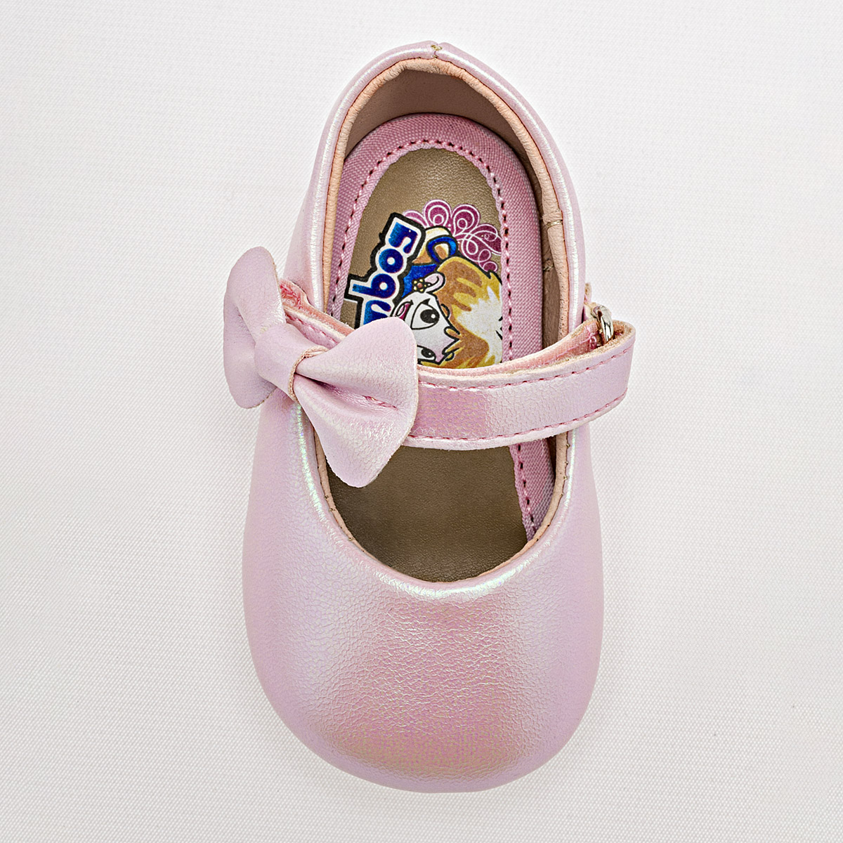 Foto 2 pulgar | Coqueta Zapatitos Para Bebé Niña Rosa Tornasol Cod.131996