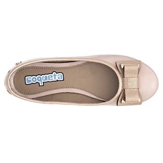 Foto 1 | Coqueta Balerina Para Niña Beige Charol Cod.104351