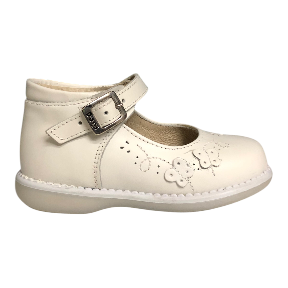 Foto 2 pulgar | Zapato Napa Blanco Para Niña Dogi