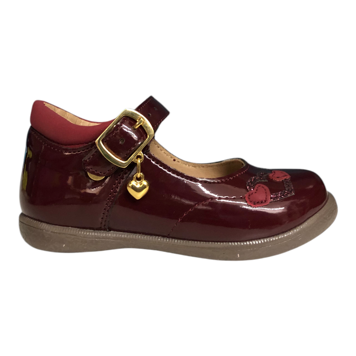 Zapato Charol Color Vino Coqueta