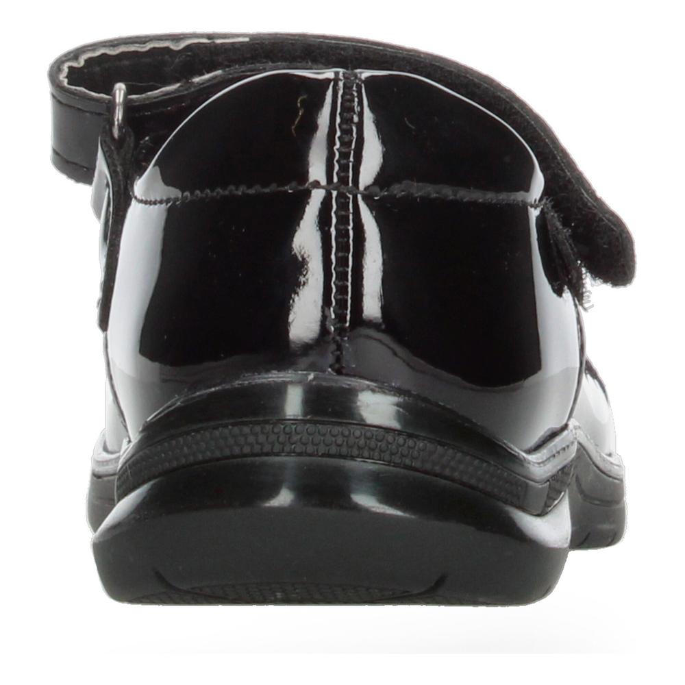 Foto 8 pulgar | Zapato Escolar Vavito Negro Velcro Para Niña T15-18 Negro