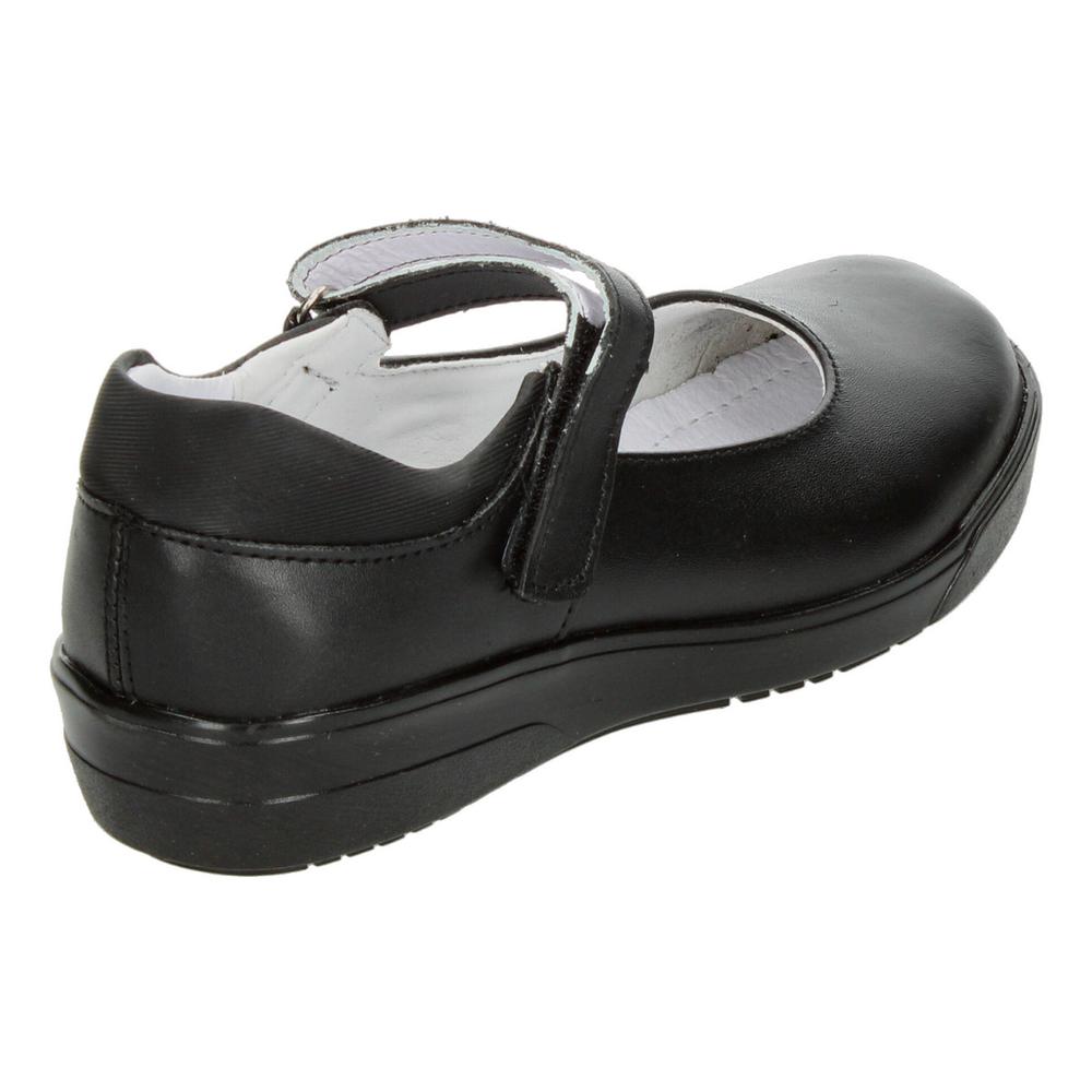 Foto 4 pulgar | Zapato Yuyin Escolar Negro Con Velcro Para Niña T18-22 Negro