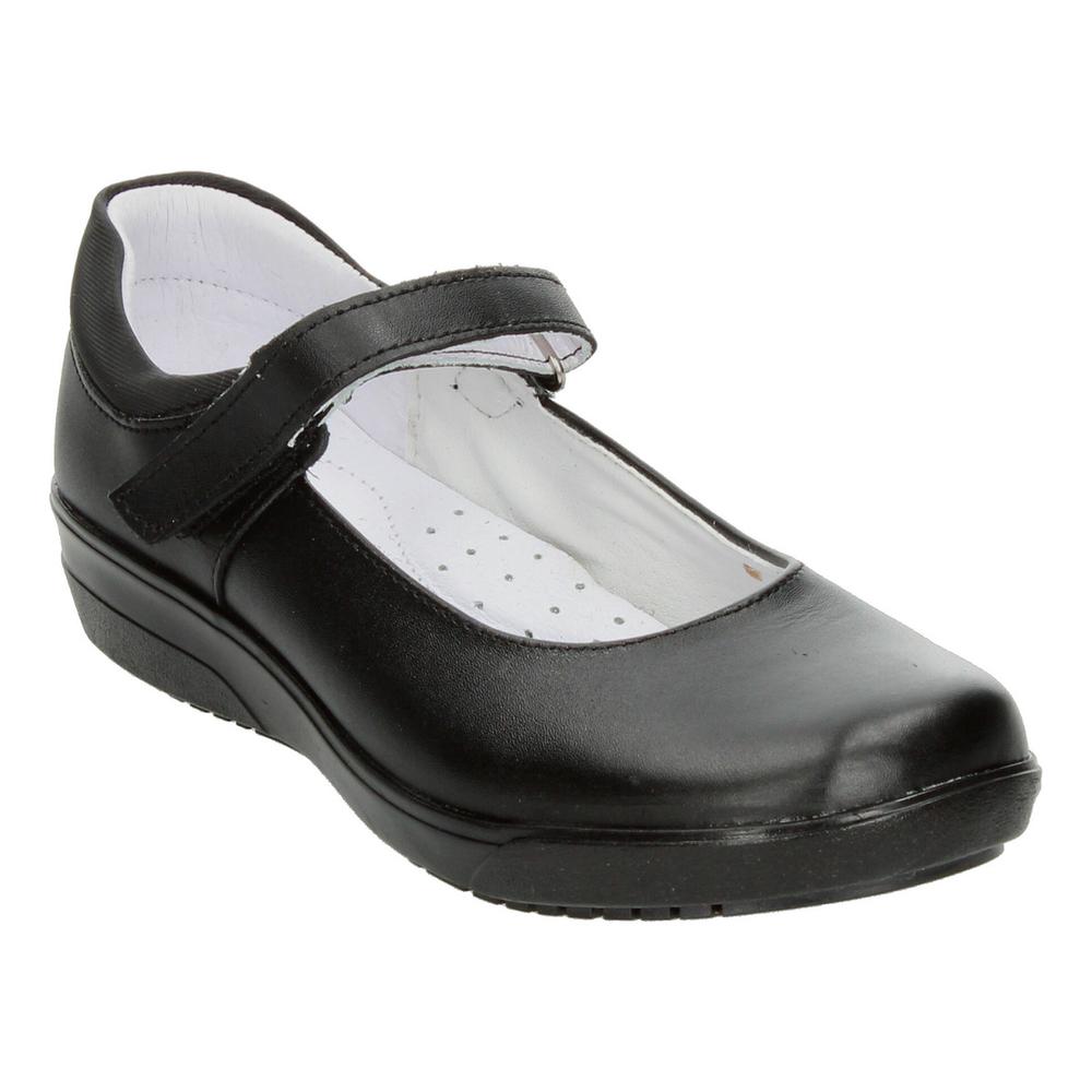 Foto 5 pulgar | Zapato Yuyin Escolar Negro Con Velcro Para Niña T18-22 Negro