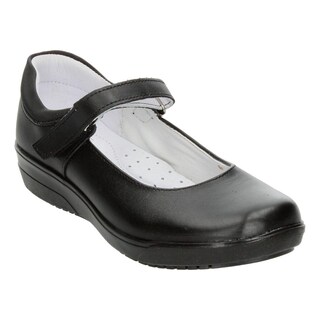 Foto 4 | Zapato Yuyin Escolar Negro Con Velcro Para Niña T18-22 Negro