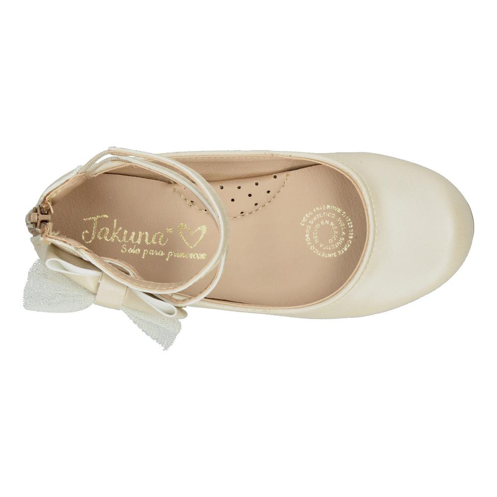 Foto 8 | Zapato Casual Jakuna Beige Para Niña T18-22 [jak402] Beige