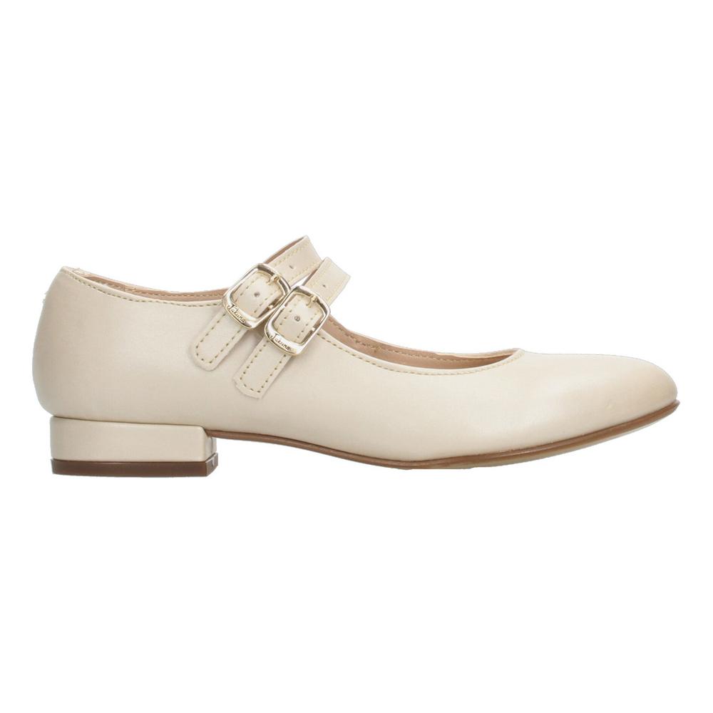 Foto 2 pulgar | Zapato Ceremonia Niña Jakuna Beige Juvenil Con Tacón Casual Beige