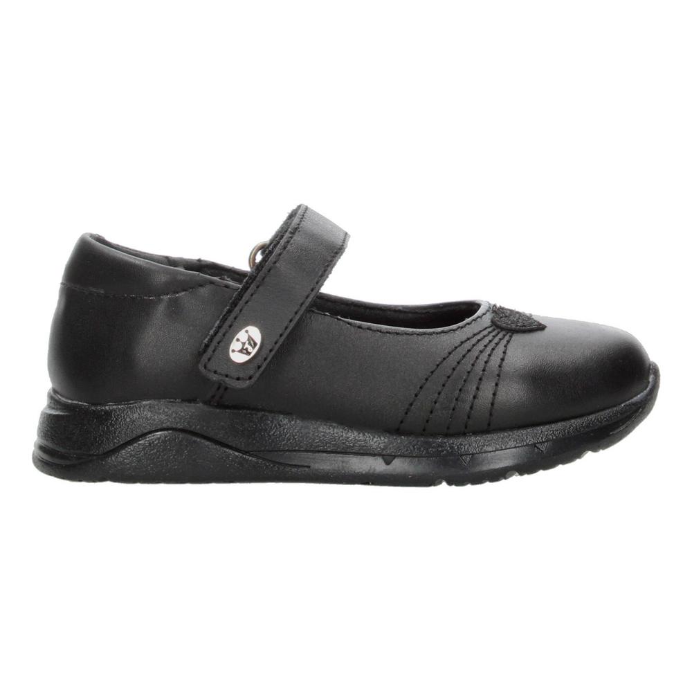 Foto 2 pulgar | Zapato Escolar Jakuna Negro Velcro Para Niña T15-18 Negro