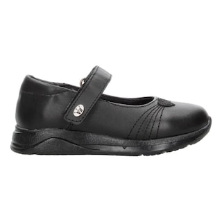 Foto 1 | Zapato Escolar Jakuna Negro Velcro Para Niña T15-18 Negro