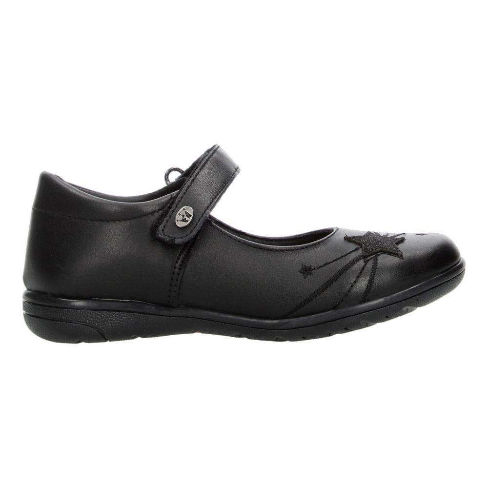 Foto 2 pulgar | Zapato Escolar Jakuna Negro Velcro Para Niña T18-22 Negro
