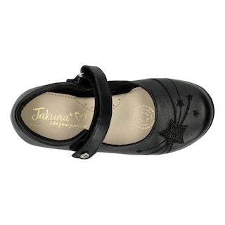 Foto 8 | Zapato Escolar Jakuna Negro Velcro Para Niña T18-22 Negro