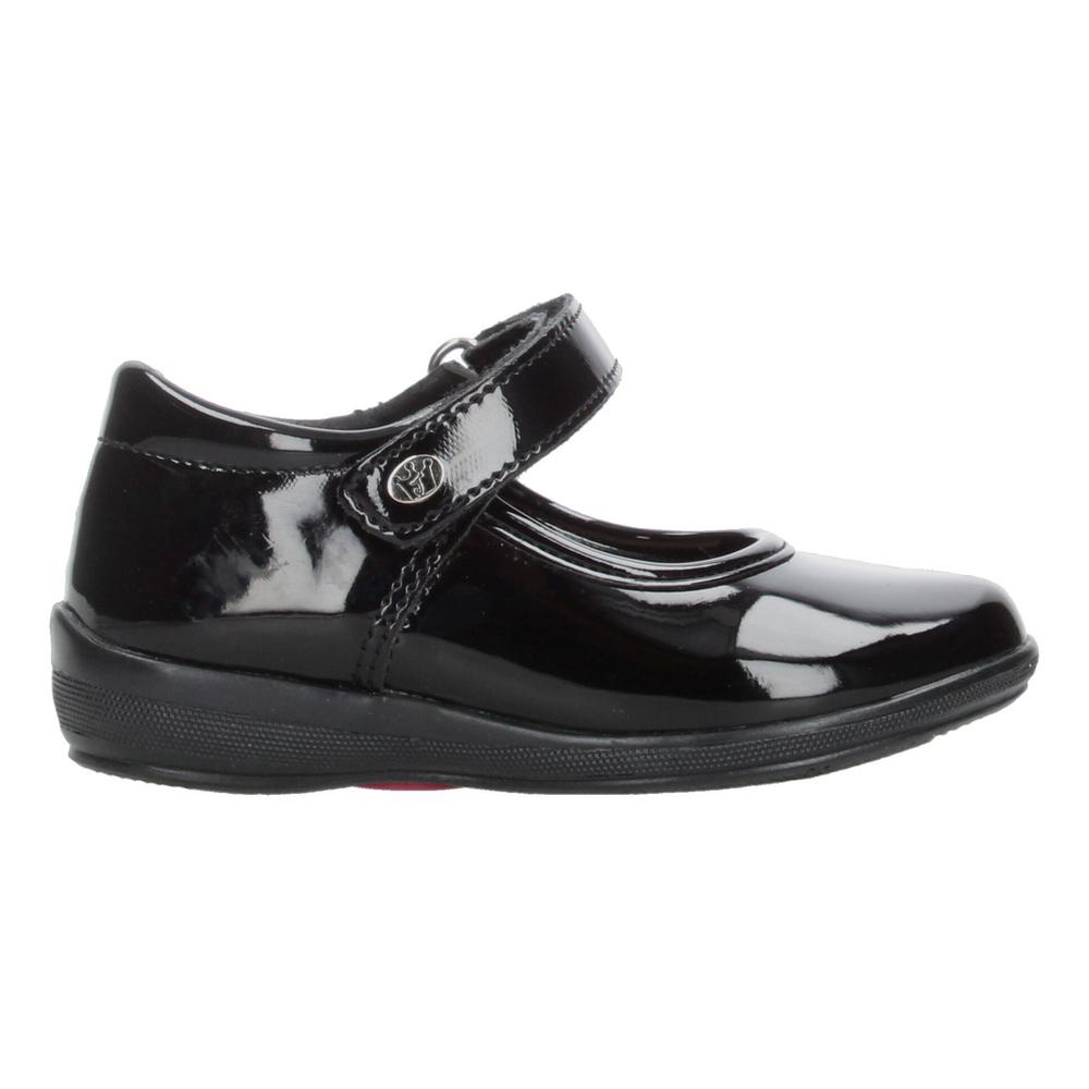 Foto 2 pulgar | Zapato Escolar Jakuna Negro Velcro Para Niña T15-18 Negro