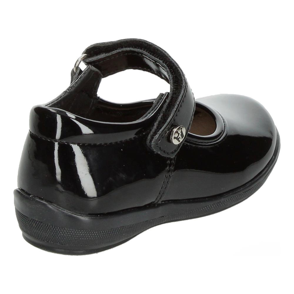 Foto 4 pulgar | Zapato Escolar Jakuna Negro Velcro Para Niña T15-18 Negro