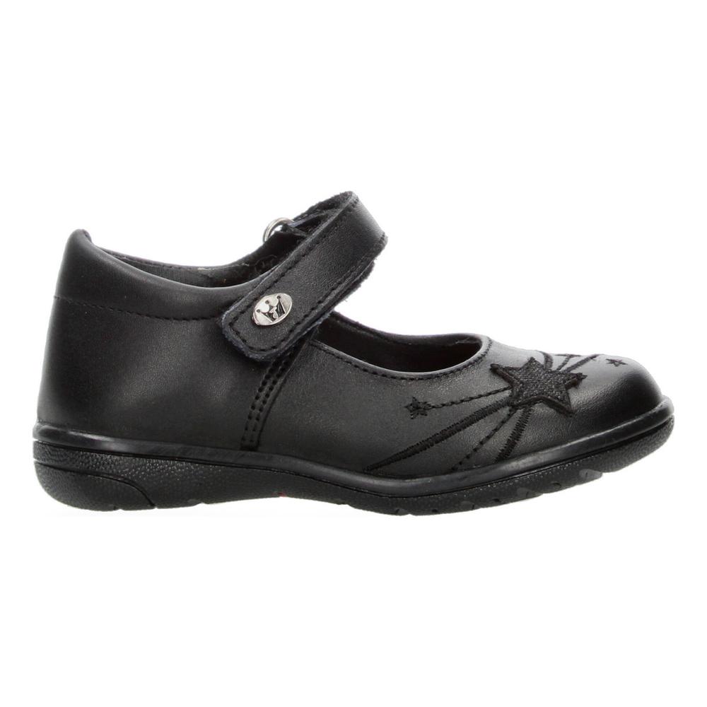 Foto 2 pulgar | Zapato Escolar Jakuna Negro Velcro Para Niña T15-18 Negro