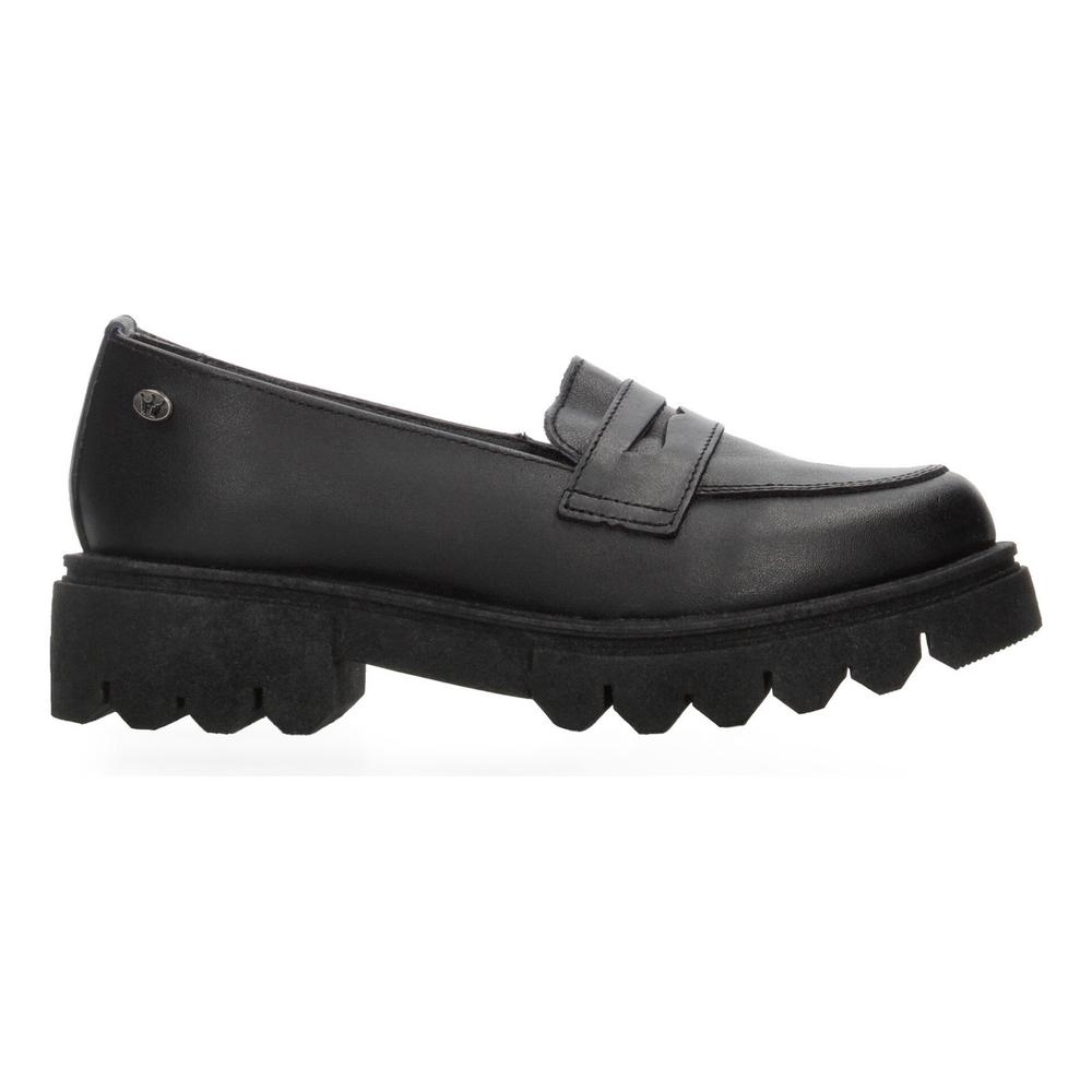 Foto 2 pulgar | Zapato Escolar Jakuna Negro Con Plataforma Para Niña T22-26 Negro