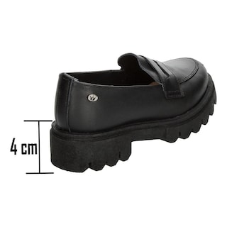 Foto 3 | Zapato Escolar Jakuna Negro Con Plataforma Para Niña T22-26 Negro