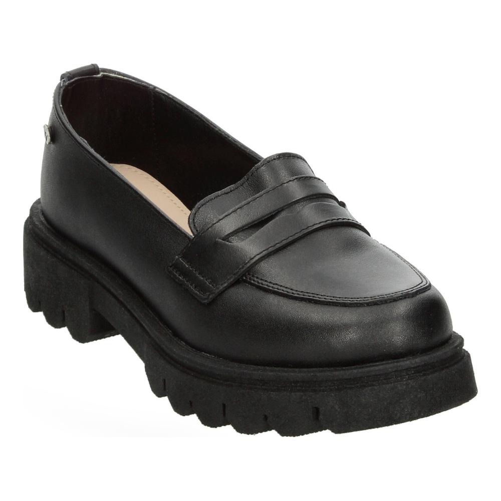 Foto 5 pulgar | Zapato Escolar Jakuna Negro Con Plataforma Para Niña T22-26 Negro