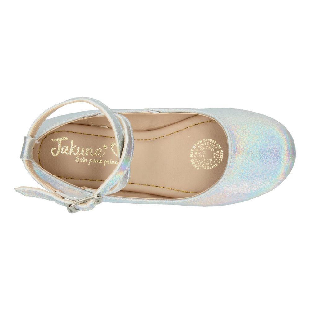 Foto 4 | Flats Jakuna Plateado Para Niña [jak297] Plateado