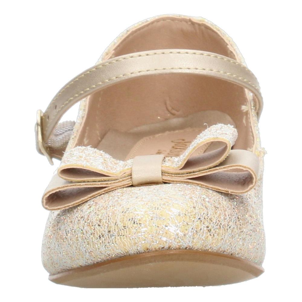 Foto 7 pulgar | Zapato Ceremonia Niña Jakuna Dorado Juvenil Con Tacón Dorado