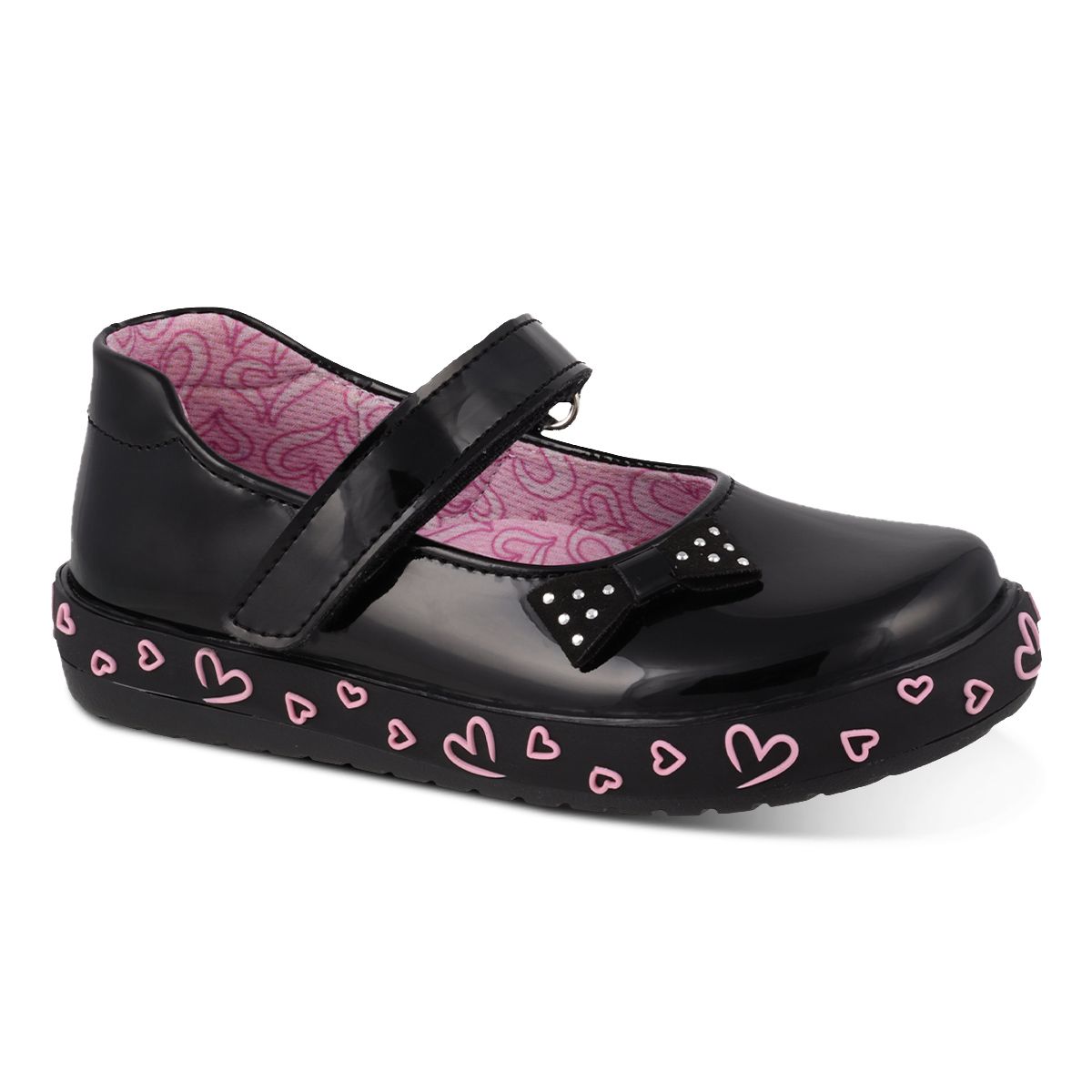 Foto 2 pulgar | Zapato Casual Lucho Charol Negro para Niña