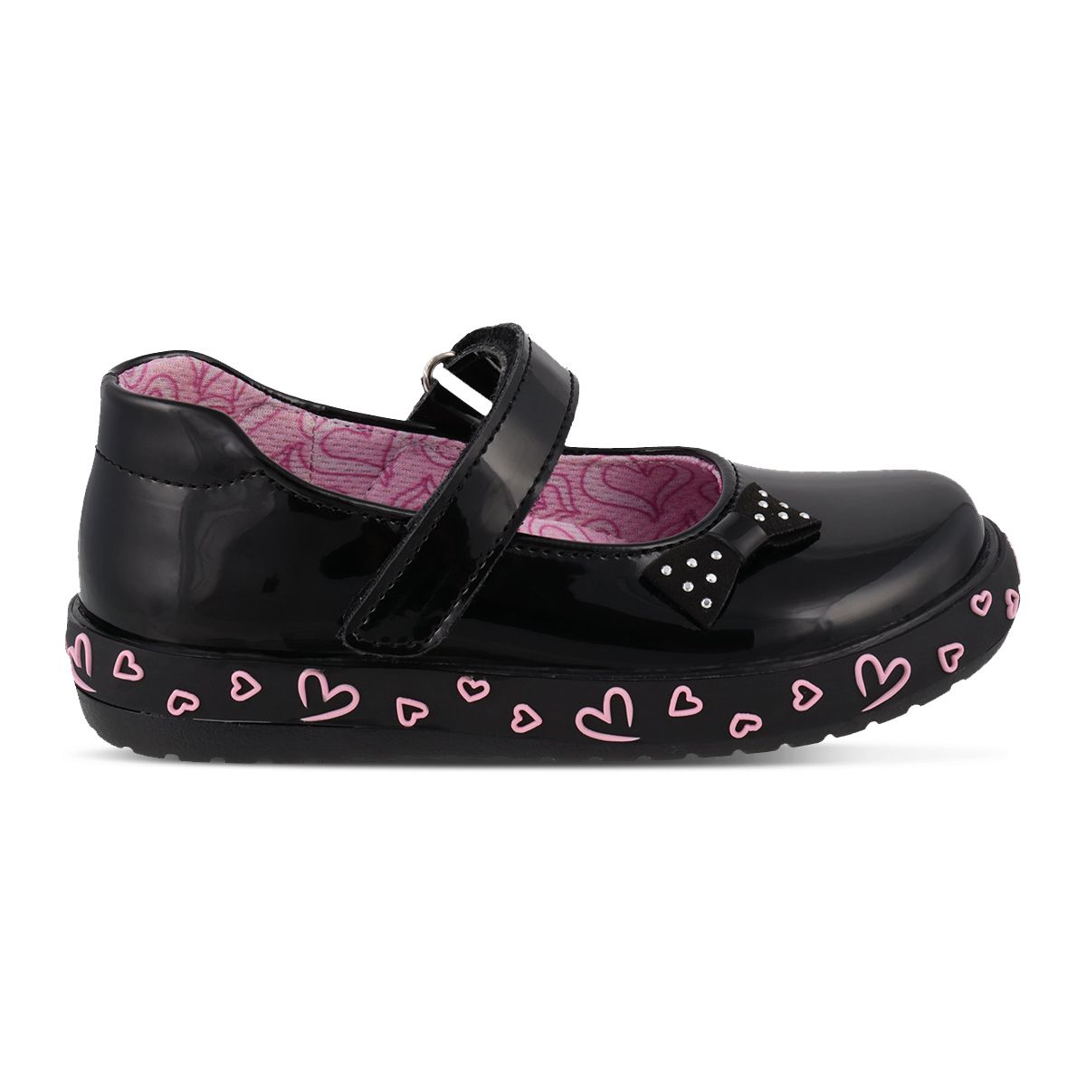 Foto 3 pulgar | Zapato Casual Lucho Charol Negro para Niña
