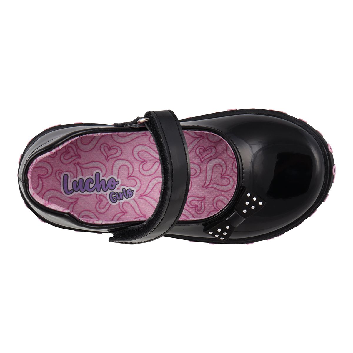Foto 5 pulgar | Zapato Casual Lucho Charol Negro para Niña
