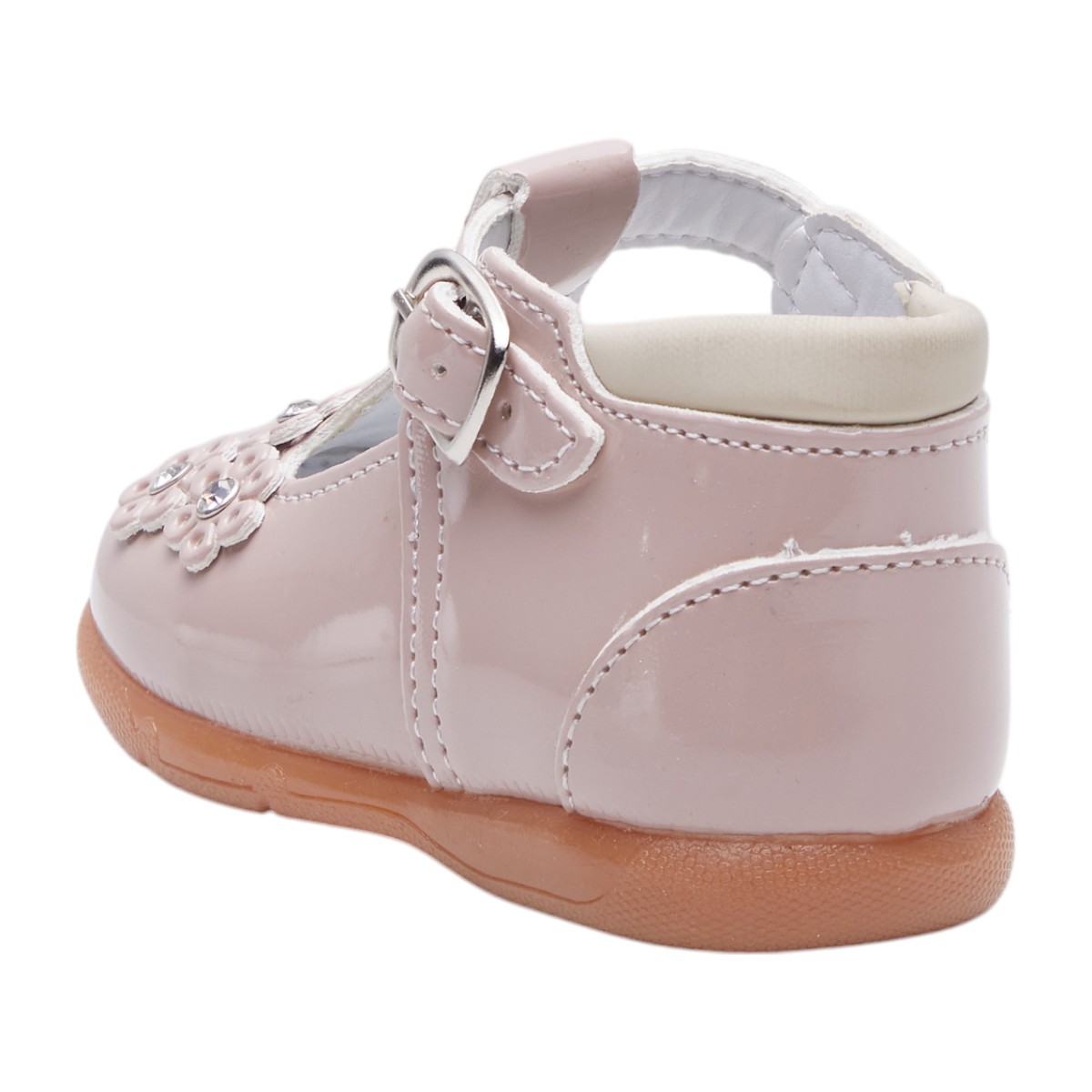 Foto 3 pulgar | Zapato Calzado Watanabe Color Beige Charol Flores