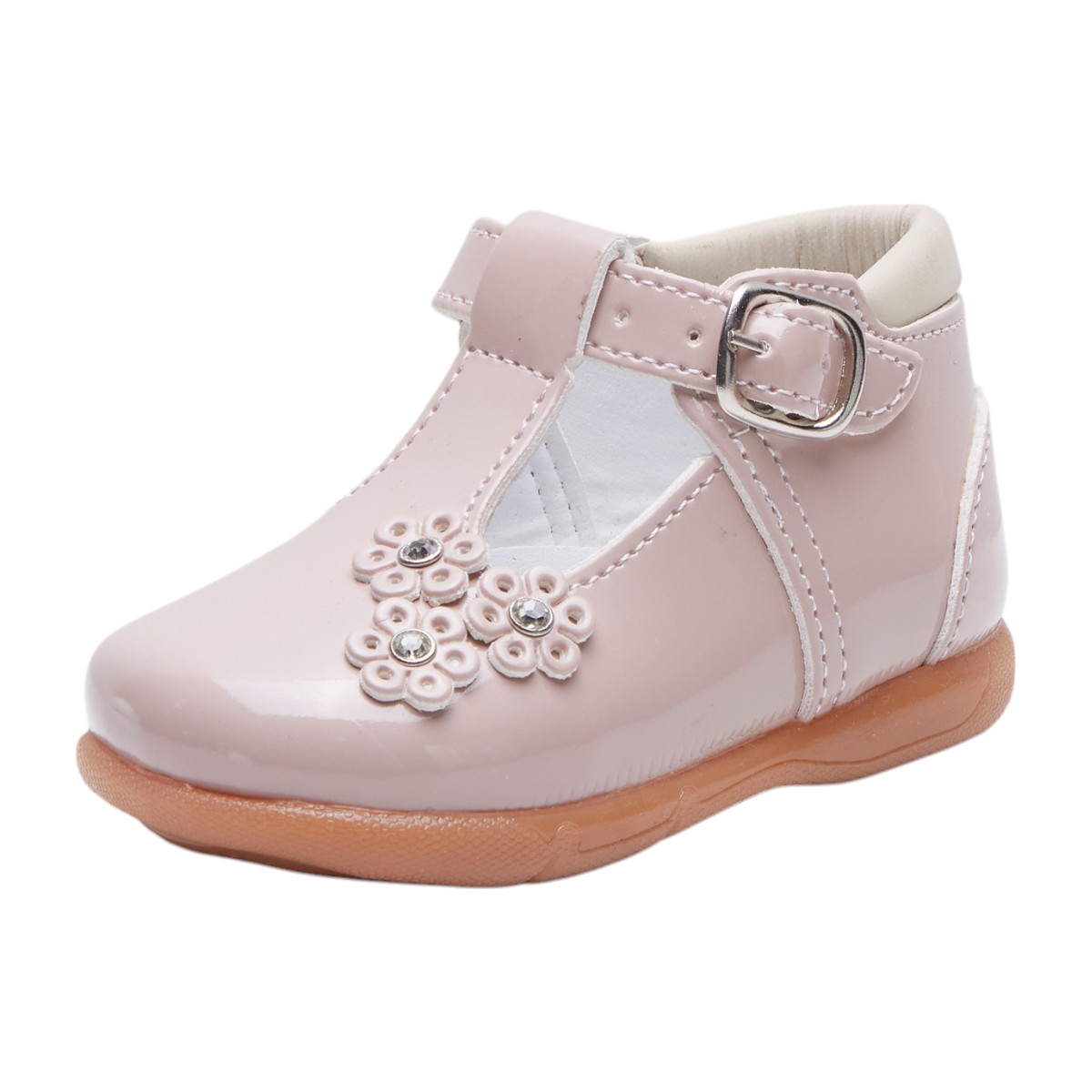 Foto 5 pulgar | Zapato Calzado Watanabe Color Beige Charol Flores