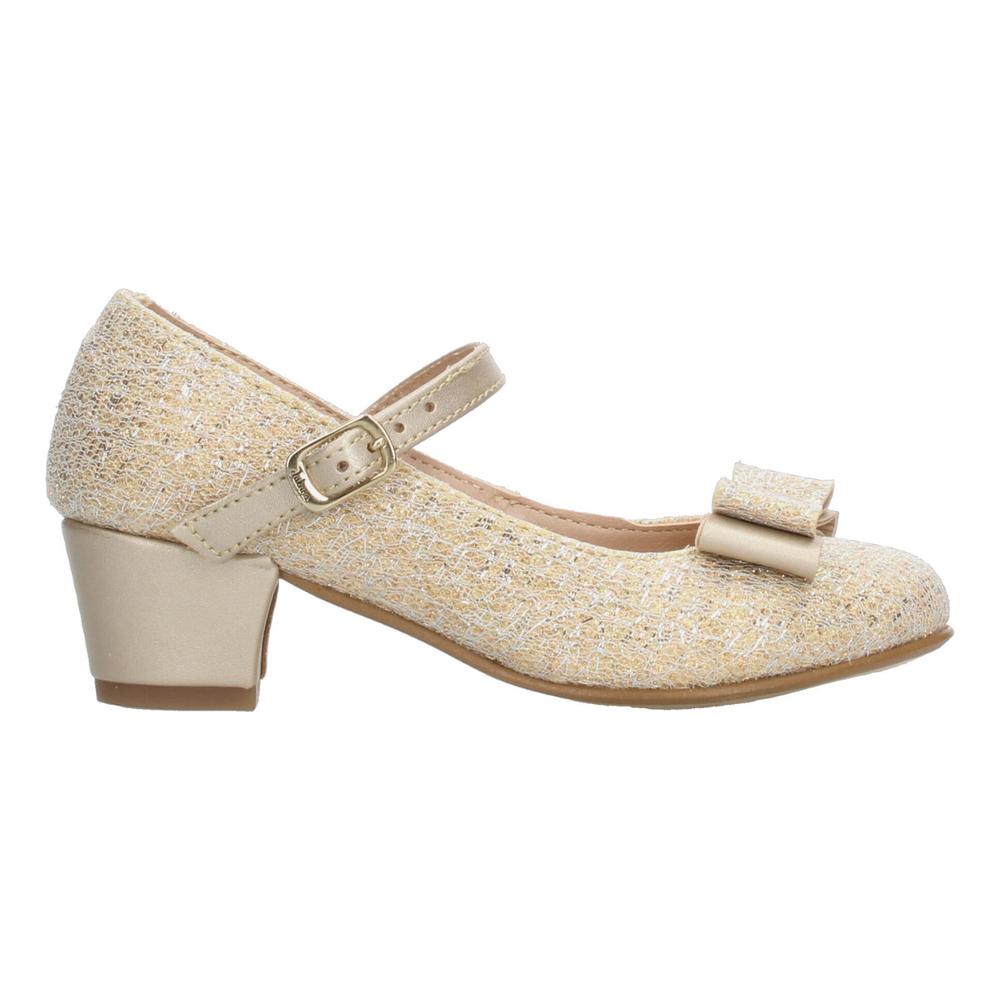 Foto 1 | Zapato Ceremonia Niña Jakuna Color Dorado Tacón Pequeño Dorado