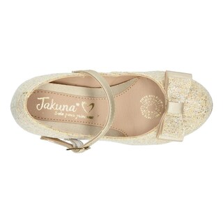 Foto 8 | Zapato Ceremonia Niña Jakuna Color Dorado Tacón Pequeño Dorado