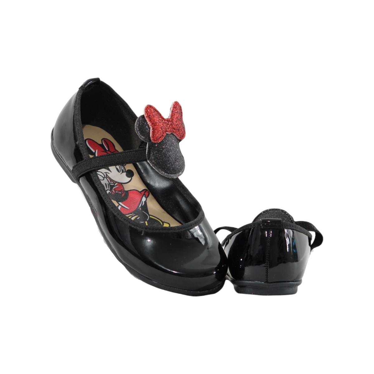 Foto 5 pulgar | Flats Niña Minnie Mouse Tropicana Dy310022st Negro