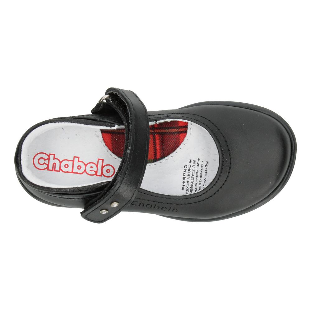 Foto 9 pulgar | Zapato Escolar Chabelo Negro Para Niña [cbl94] Negro