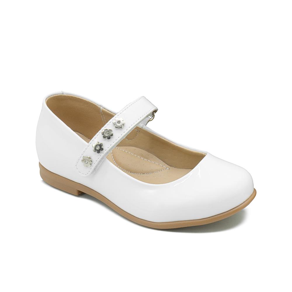 Balerina Charol Blanco Flores Primera Comunion Confirmacion Blanco