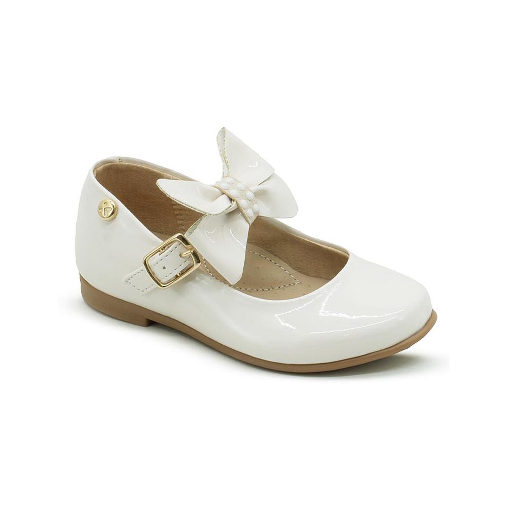 Foto 2 pulgar | Flat Balerina Primera Comunion Graduacion Charol Beige Beige