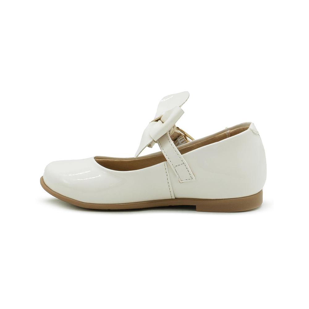Foto 6 pulgar | Flat Balerina Primera Comunion Graduacion Charol Beige Beige