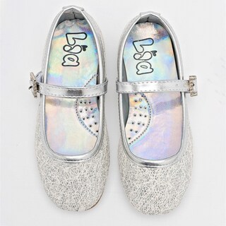 Foto 3 | Lia Zapato De Graduación Para Niña Plata