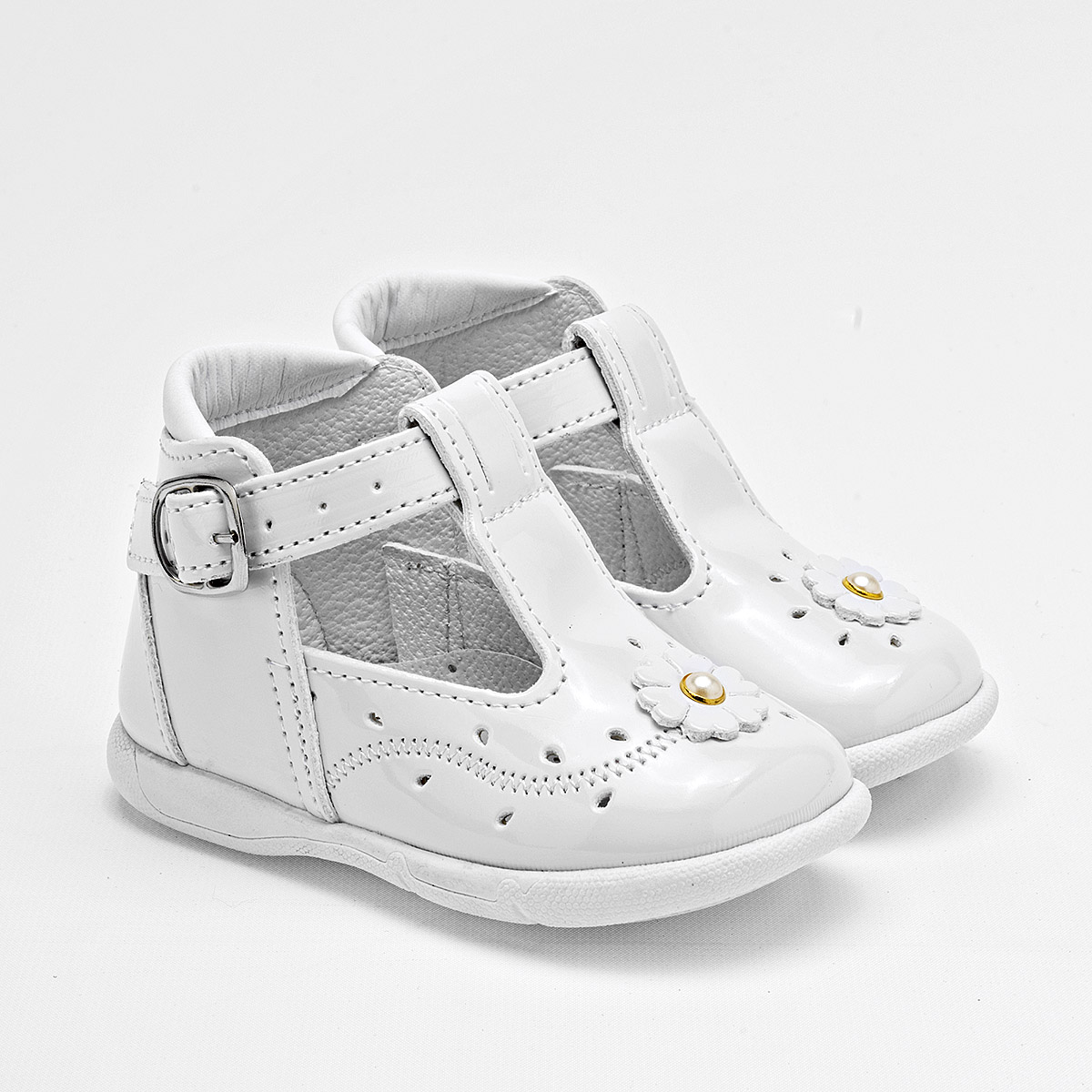 Foto 3 pulgar | Chaparrin Zapatitos Para Bebé Niña Blanco