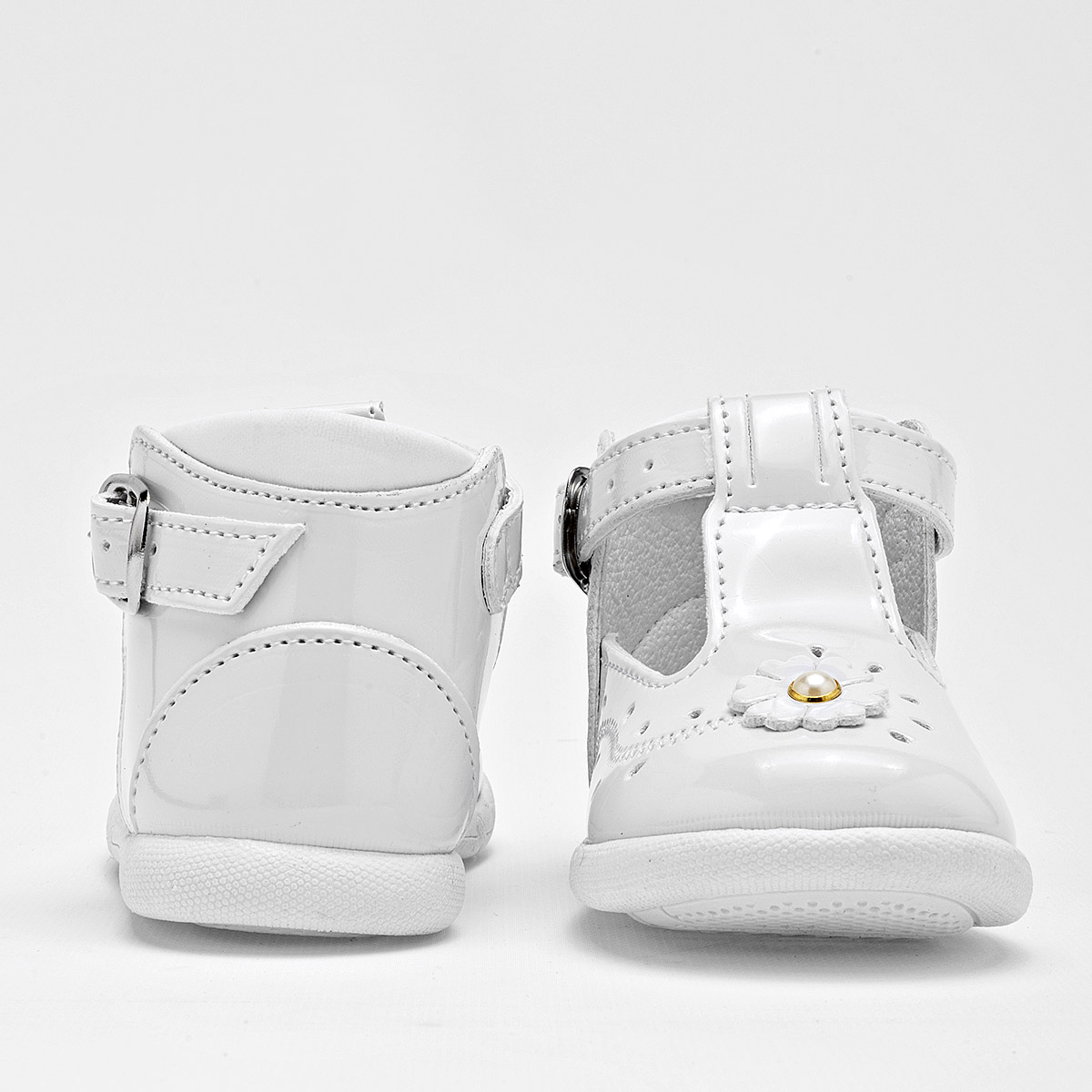 Foto 5 pulgar | Chaparrin Zapatitos Para Bebé Niña Blanco